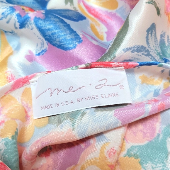 ME 2 BY MISS ELAINE | Floral Chemise, Sz. M - Picture 5 of 7